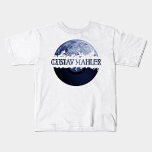 Gustav Mahler blue moon vinyl Kids T-Shirt